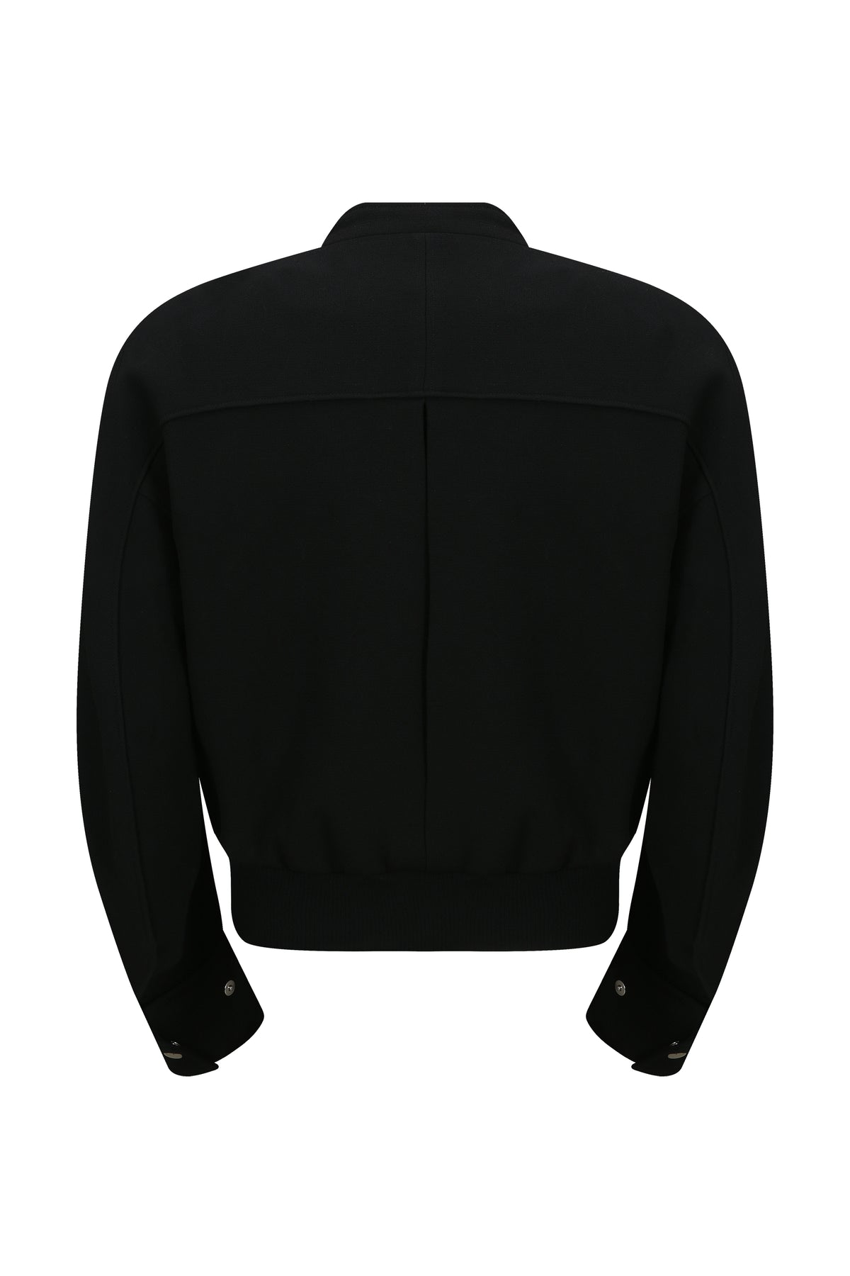 Divide Wool Crepe Bikerblouson