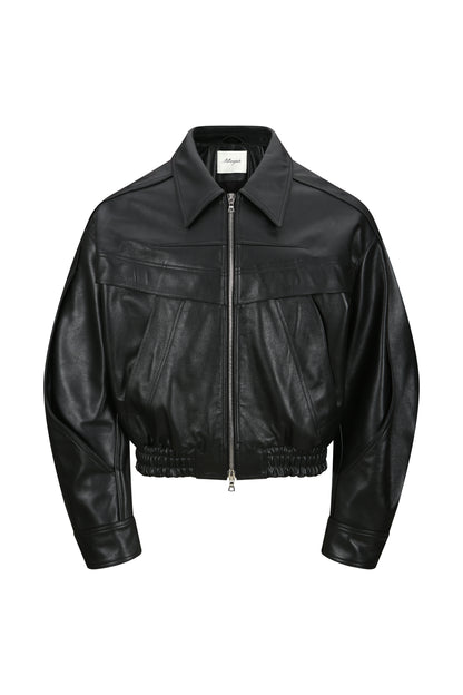 Blouson en cuir fendu
