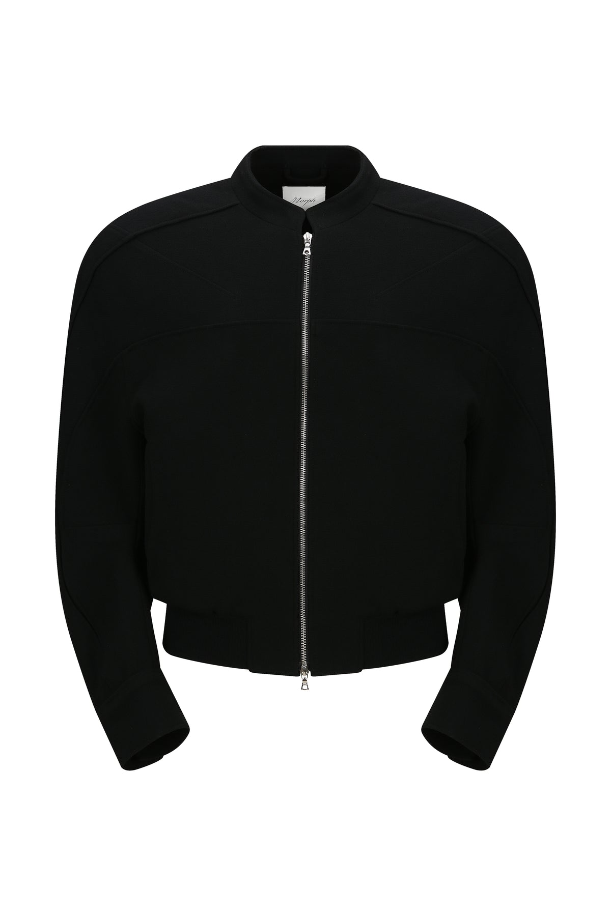 Divide Wool Crepe Bikerblouson